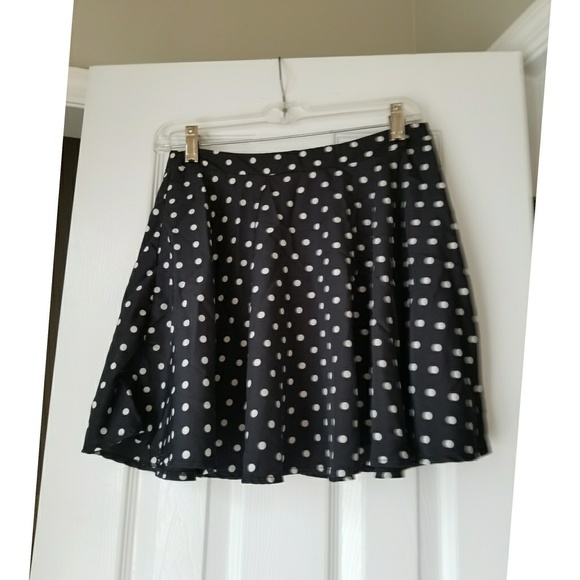 Polka Dot Skater Skirt - Picture 1 of 4